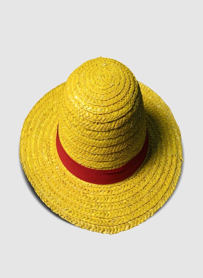 Offo One Piece Luffy Yellow Straw Hat Cosplay Accessory - Unisex Anime Costume Hat for Kids & Adults, Lightweight Pirate Hat Collectible for Conventions, Parties & Fans - Image 5