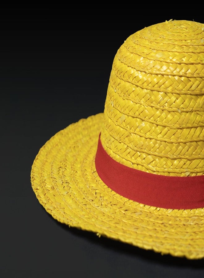 Offo One Piece Luffy Yellow Straw Hat Cosplay Accessory - Unisex Anime Costume Hat for Kids & Adults, Lightweight Pirate Hat Collectible for Conventions, Parties & Fans - Image 3