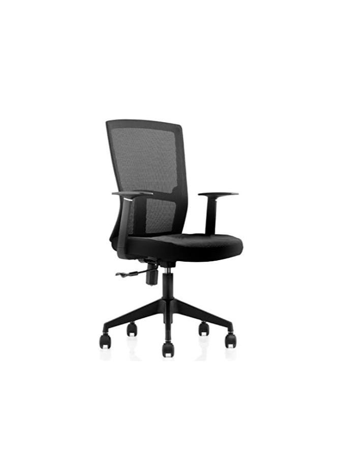 Neo Front Neo Front Office Chair: Ergonomic Desk Chair, Swivel Computer Chair, Low Back Mesh Executive Chair with Lumbar Support in Blue and Grey 183B-HS/Black – Perfect for Office and Home Decor  - Image 3