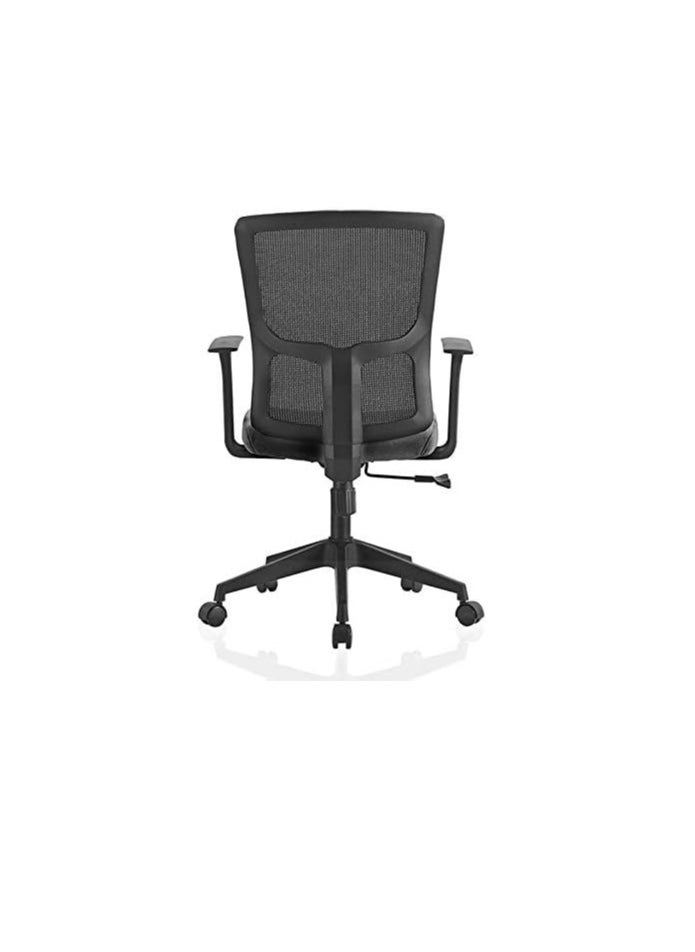 Neo Front Neo Front Office Chair: Ergonomic Desk Chair, Swivel Computer Chair, Low Back Mesh Executive Chair with Lumbar Support in Blue and Grey 183B-HS/Black – Perfect for Office and Home Decor  - Image 4