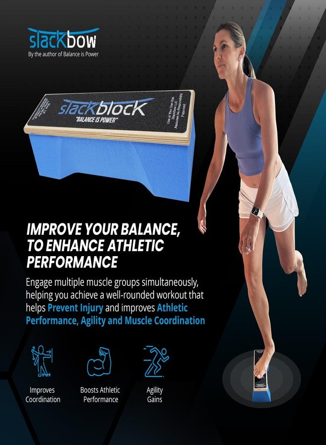 SlackBow SlackBlock Athletic Balance Trainer - Improve Balance, Stability, and Athletic Performance - Condition Your Body and Prevent Injury - Compact and Portable - 13” - Image 2
