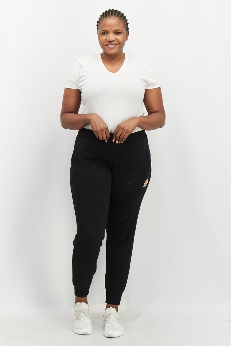 Ellesse Women Regular Fit Brand Logo Jogger Pants, Black - Image 4
