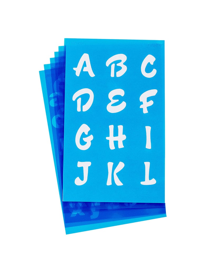 Westcott LetterCraft Stencil Candy Font 34Inch and 1Inch Characters SC13415840