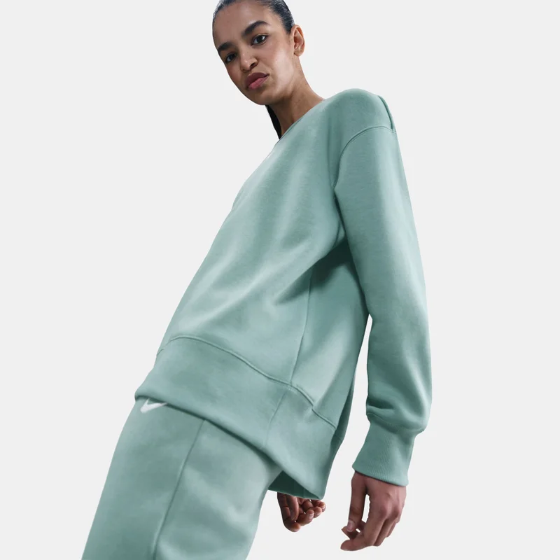 Nike Grey Women's Sportswear Phoenix Fleece Sweatshirt for Women | Best Price UAE