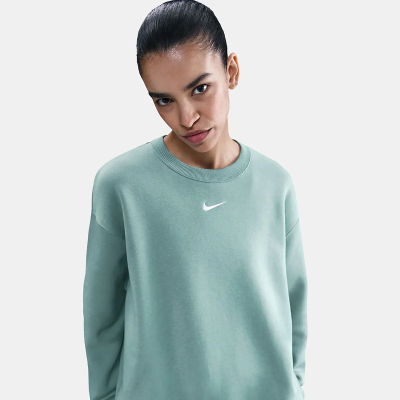 Nike Grey Women's Sportswear Phoenix Fleece Sweatshirt for Women | Best Price UAE