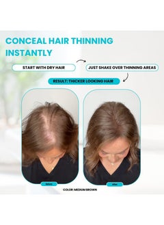 SureThik Hair Fibers, 15g (Dark Brown), Fills Thinning Hair for Visibly Fuller Look, Conceals Bald Spots, Natural Look, For Men & Women  - Image 2
