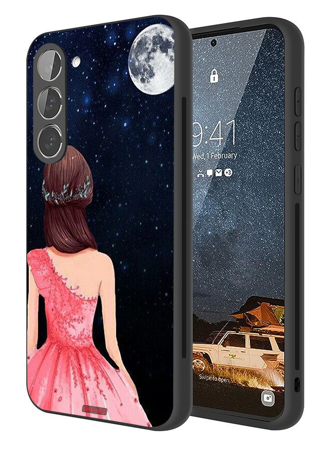 Tolwak Samsung Galaxy S23 5G Protective Case Cover Girl And Moon Art - Image 1