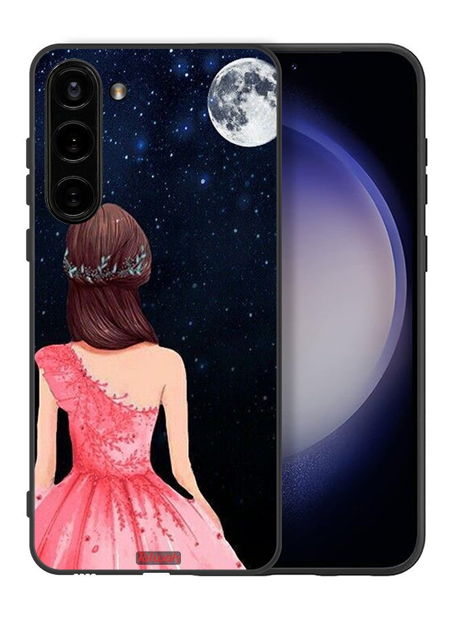Tolwak Samsung Galaxy S23 5G Protective Case Cover Girl And Moon Art - Image 2