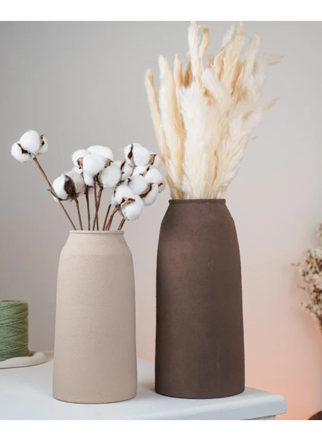 Generic - Set of 2 Handmade Rustic Vase - Image 1