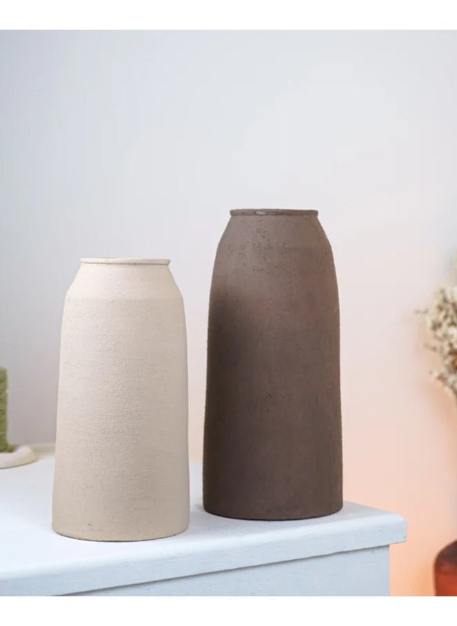 Generic - Set of 2 Handmade Rustic Vase - Image 1