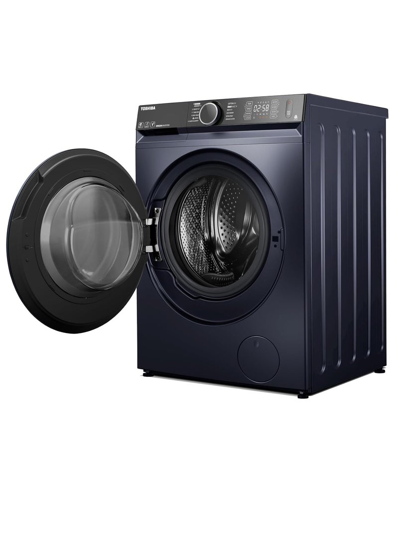 توشيبا Toshiba Front Loading Washing Machine, Origin Inverter Ultra Fine Bubbles, The Great Waves, Steam, Wi-Fi 10.5 Kg Washer + 7 Kg Dryer - TWD-BM115GF4EG(MK) Morandy Grey - Image 2