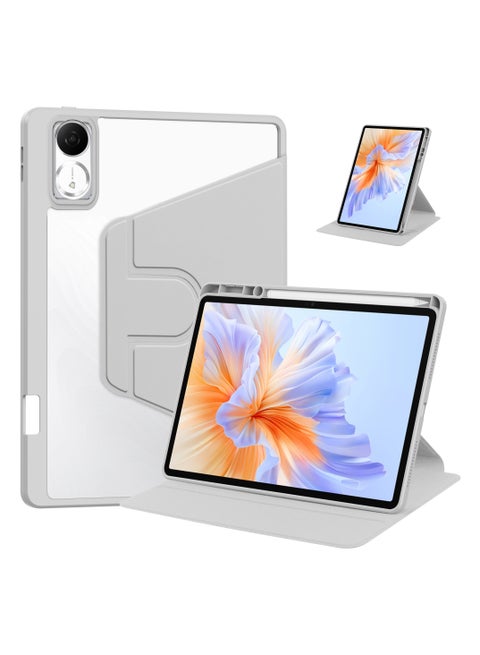 Rotating Case Compatible with Honor Pad V9 / Honor Pad GT 11.5 inch,360 Degree Rotating Stand Cover, Multi-Angle Viewing Folio Cover with Pencil Holder Grey