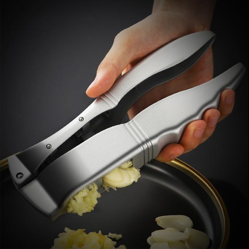 LABRIMP Manual Garlic Presser and Crusher Aluminum Alloy Handheld Garlic Masher Tool Multipurpose for Home Cooking - Image 4