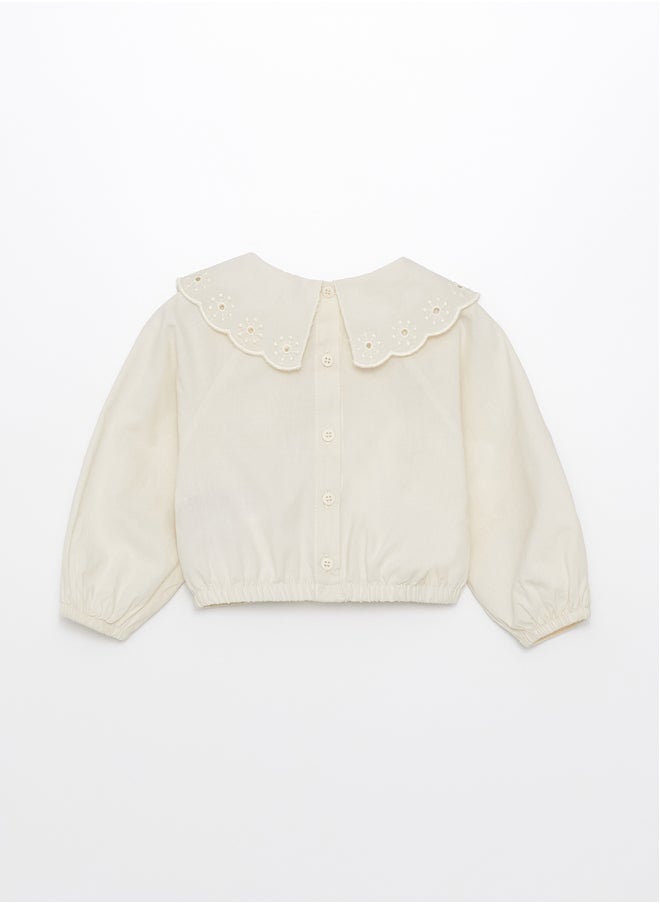 LC WAIKIKI - Baby Collar Long Sleeve Basic Baby Girl Blouse - Image 1
