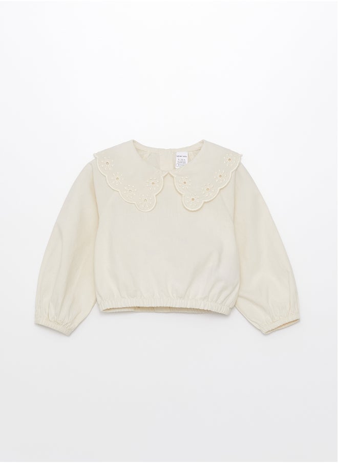 LC WAIKIKI - Baby Collar Long Sleeve Basic Baby Girl Blouse - Image 1