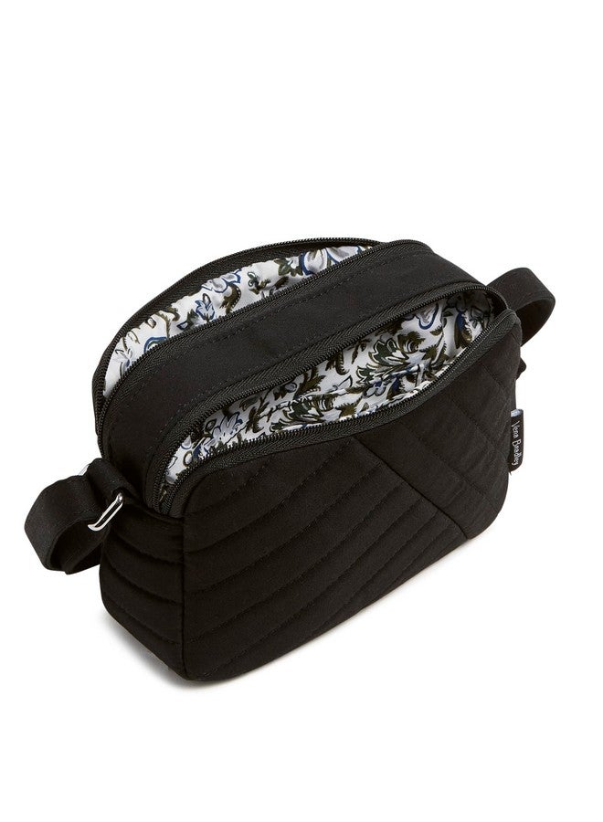 Vera Bradley Cotton Mini Evie Crossbody Purse Black - Image 2