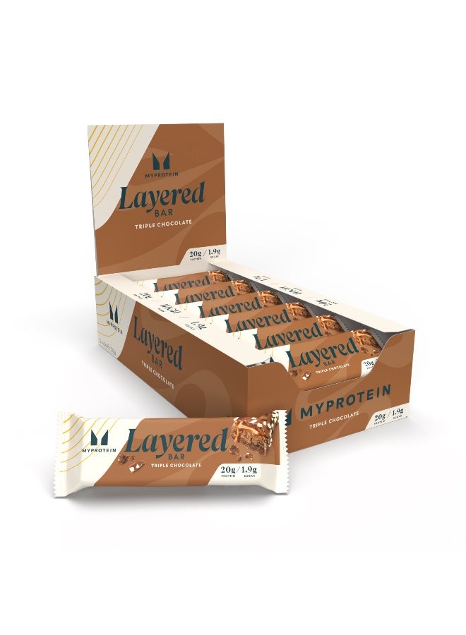 Myprotein Layered Bar Triple Chocolate  - Image 1