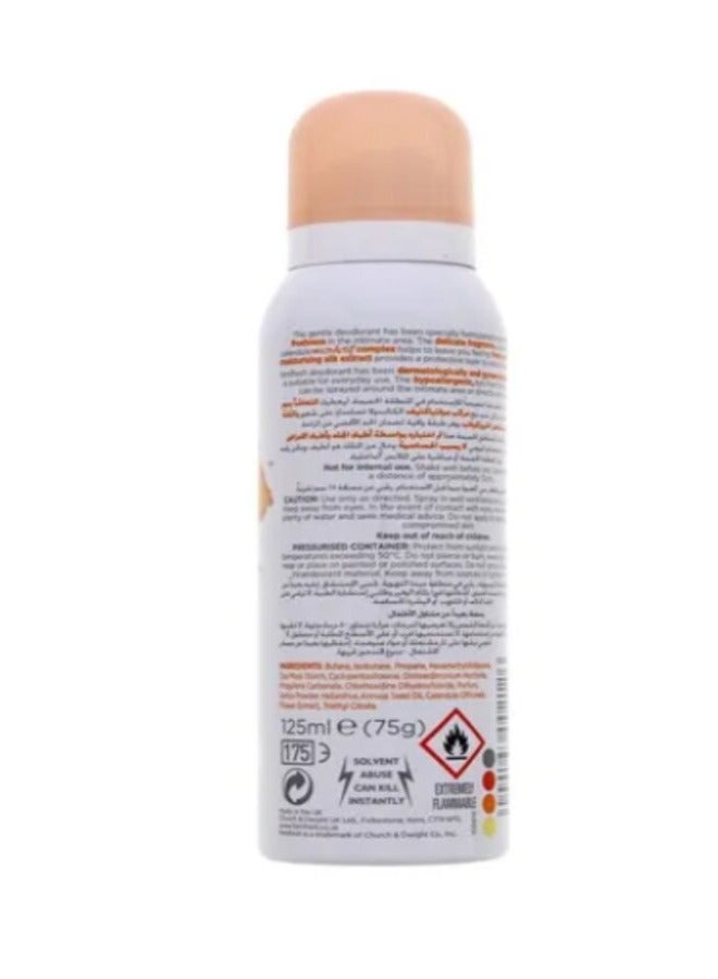 Refreshing spray for intimate areas with natural silk extract 125ml