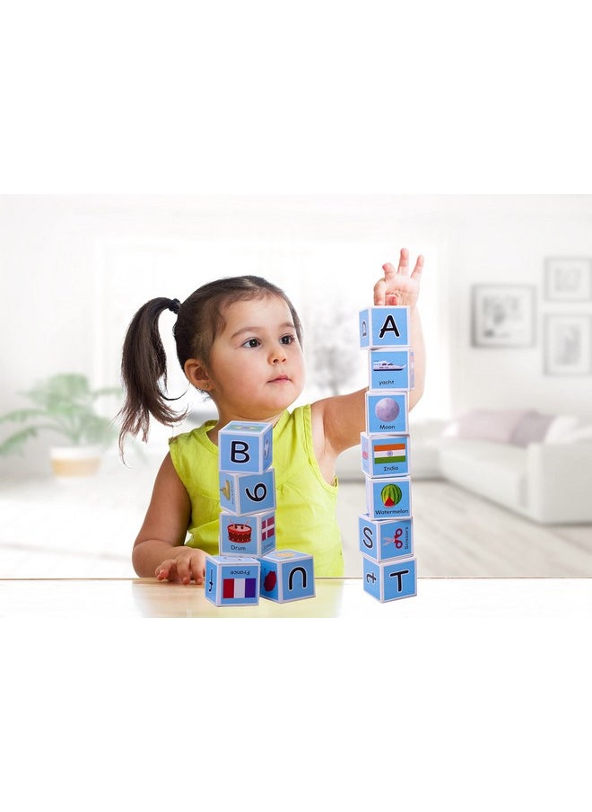 Funskool Funskool Giggles - My First Block,Learning Acitvity,Motor Skills, Learn Letters and Numbers, Fruits & Vegetables, Country Flags, Mutlicolor,for 3 Years and Above.  - Image 3