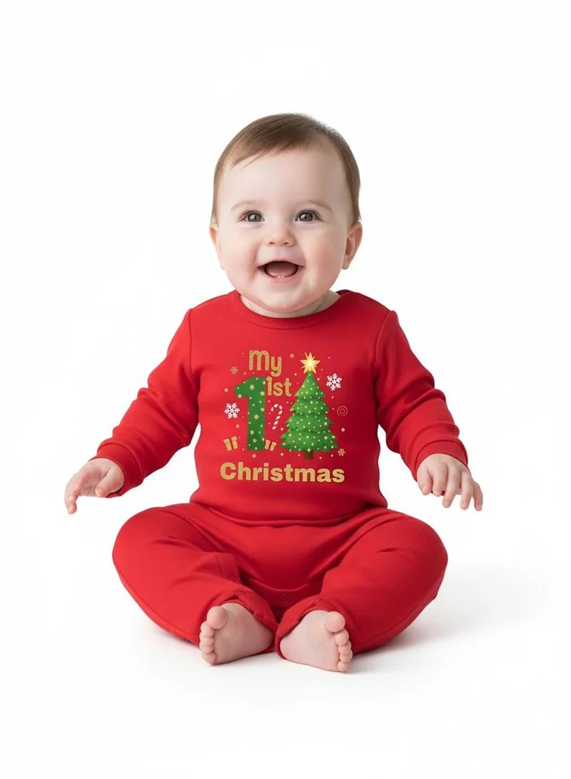 babyqlo My 1st Christmas Tree and Gift Baby Romper