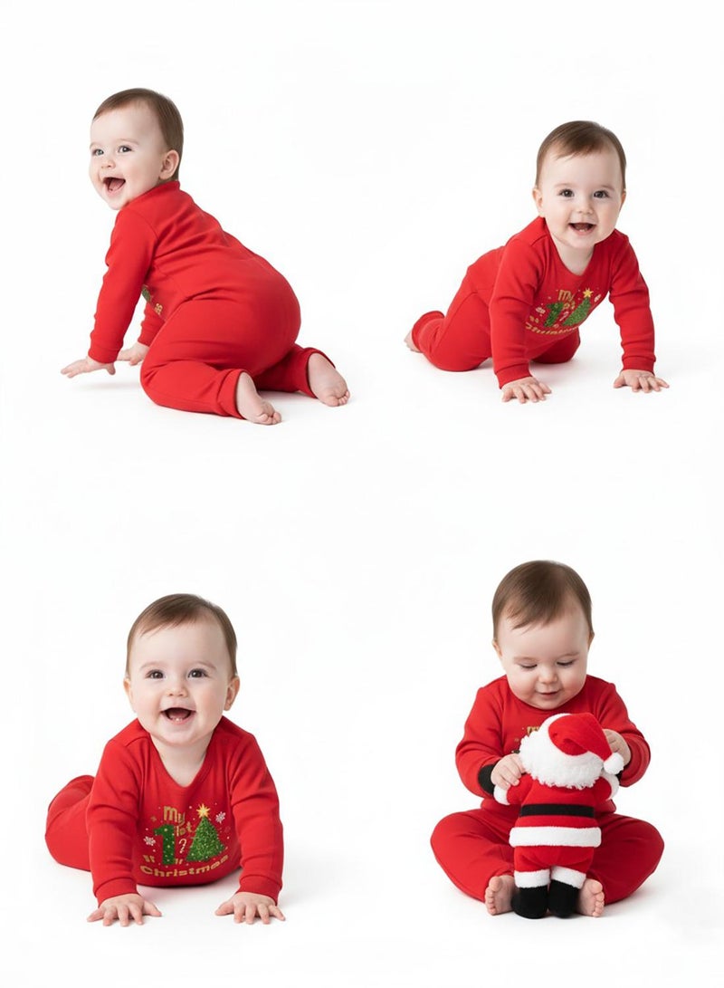 babyqlo My 1st Christmas Tree and Gift Baby Romper - Image 3
