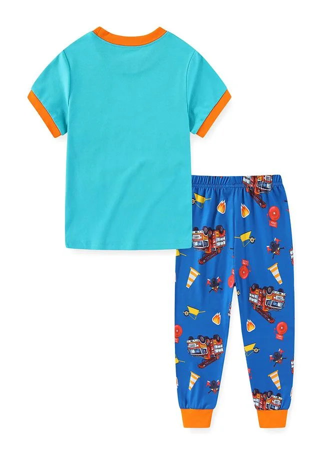 babyqlo Fire Truck Rescue Mission Set Pajama Set