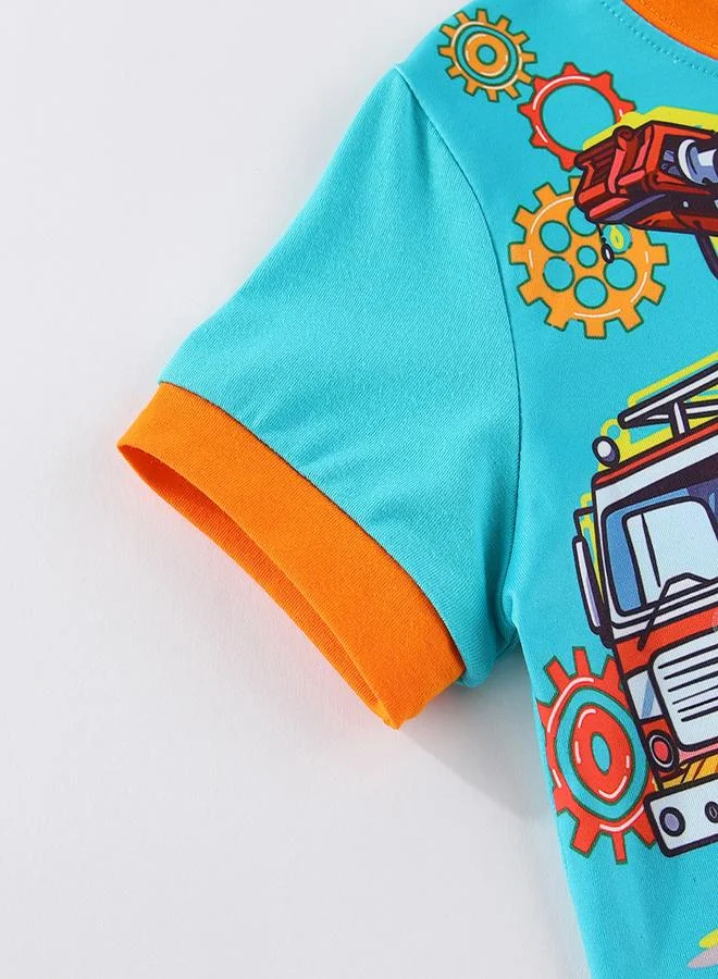 babyqlo Fire Truck Rescue Mission Set Pajama Set