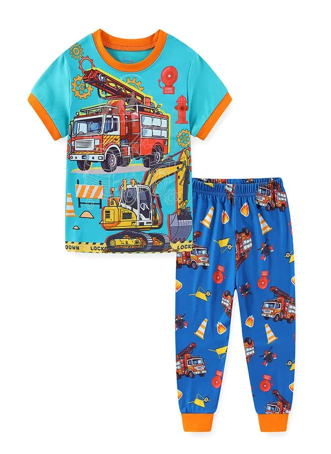 بيبي كلو Fire Truck Rescue Mission Set Pajama Set