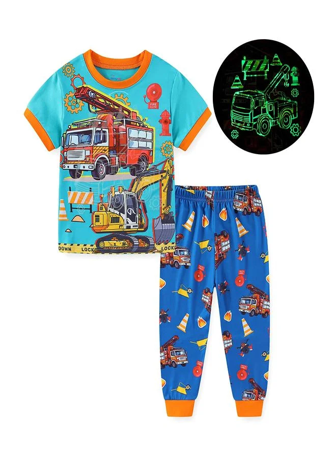 بيبي كلو Fire Truck Rescue Mission Set Pajama Set