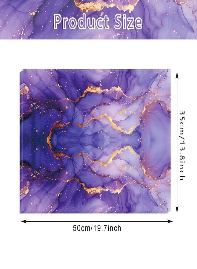 MOZUI 50 Sheets 20x14 Inch Gold Purple Marble Tissue Paper Bulk, Gold Purple Marble Gift Wrapping Tissue for Birthday Party, Wedding Decoration, Gift Packaging, DIY Craft Projects, Bouquet Wrapping - Image 3