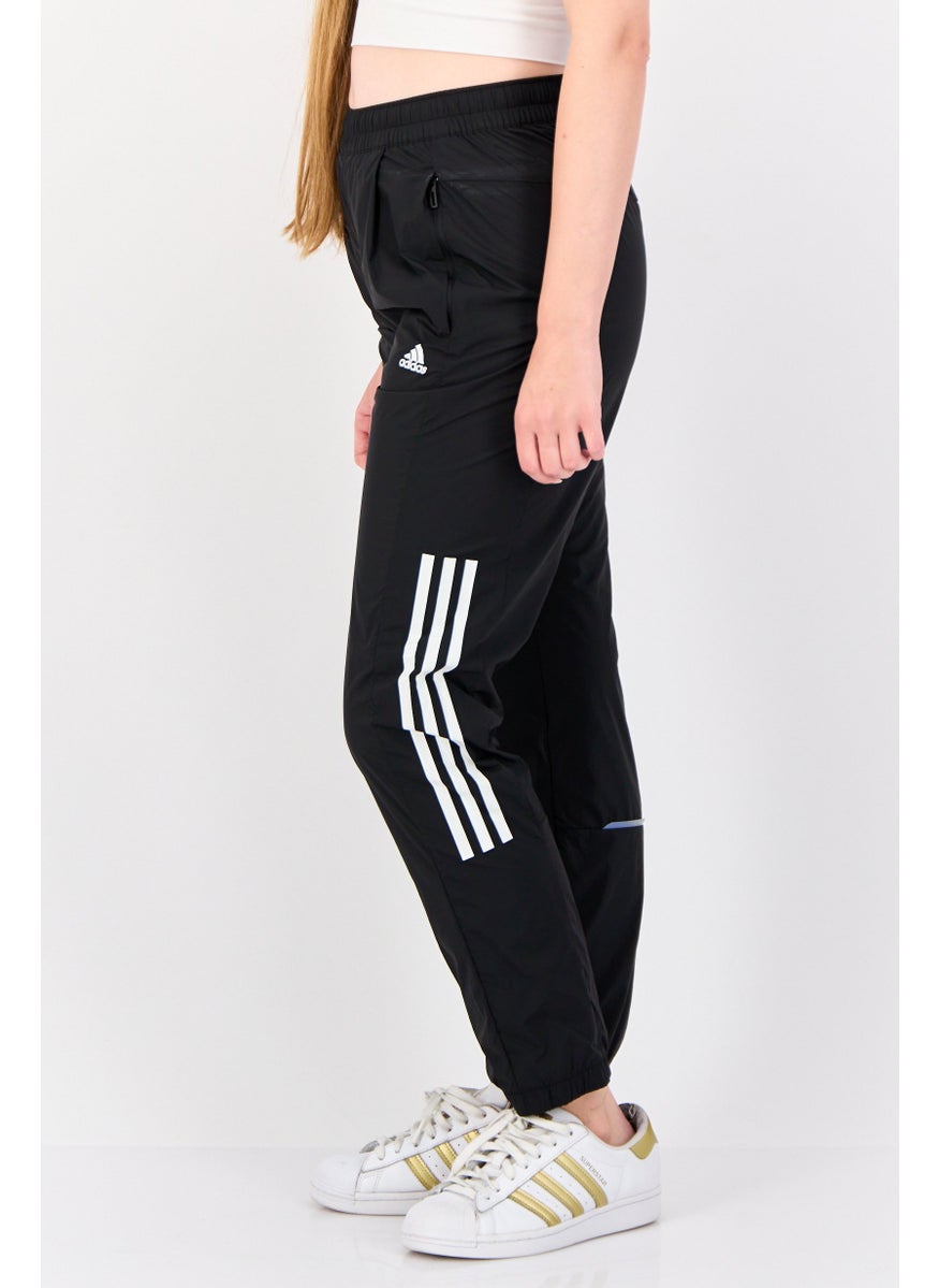 Adidas Women Sportswear Fit Drawstring Training Track Pants, Black  - Image 2