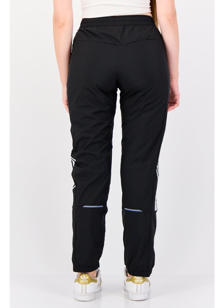 Adidas Women Sportswear Fit Drawstring Training Track Pants, Black  - Image 3