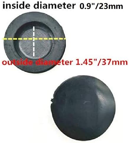 EatingBiting 10Pcs Outer Diameter 37mm145 Inner Diameter 23mm09 Black Rubber Money Saving Box Piggy Bank Box Closure Plug Stopper Cover - Image 2