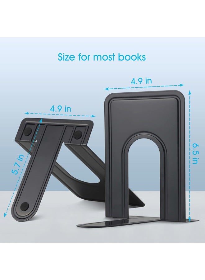 HappyHapi Book Ends, Bookends for Shelves, 28pcs Metal Bookends, Book Ends for Heavy Books Holders for Office Home Library Book Ends Supports, Book Ends to Hold Books Heavy Duty - Image 5