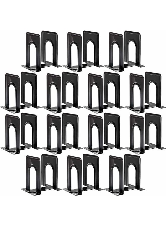 HappyHapi Book Ends, Bookends for Shelves, 28pcs Metal Bookends, Book Ends for Heavy Books Holders for Office Home Library Book Ends Supports, Book Ends to Hold Books Heavy Duty - Image 1