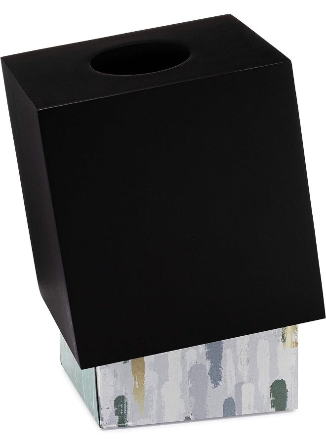 Essentra Home Matte Black Collection Square Tissue Box Cover  - Image 5