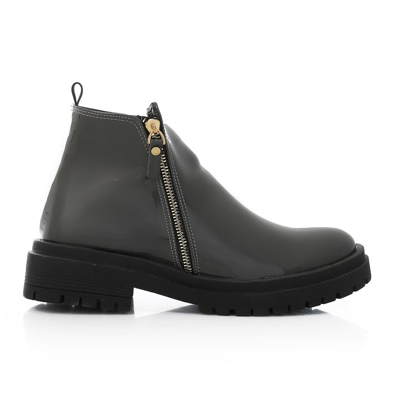 XO Style Leather Ankle Boot - Image 4