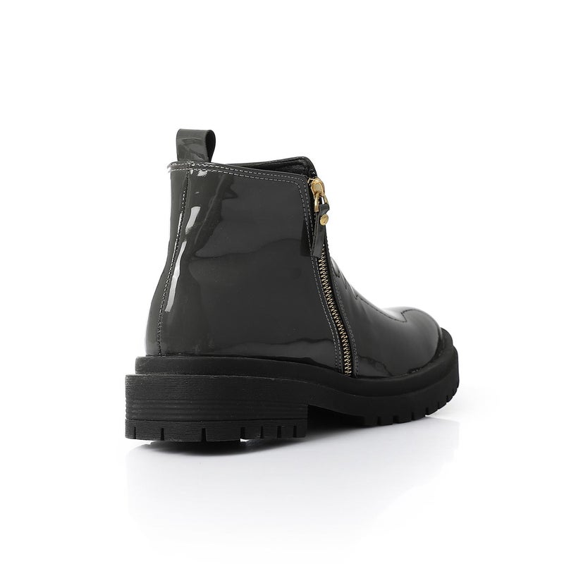 XO Style Leather Ankle Boot - Image 2