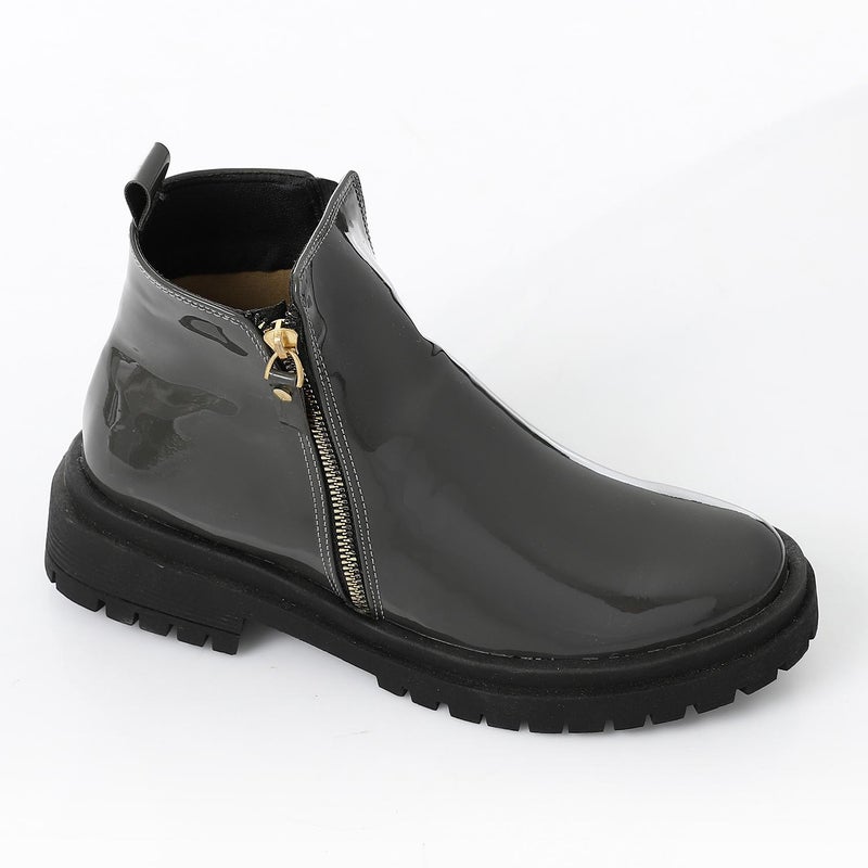 XO Style Leather Ankle Boot - Image 1