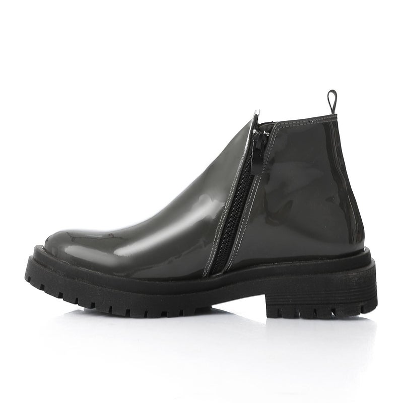 XO Style Leather Ankle Boot - Image 3