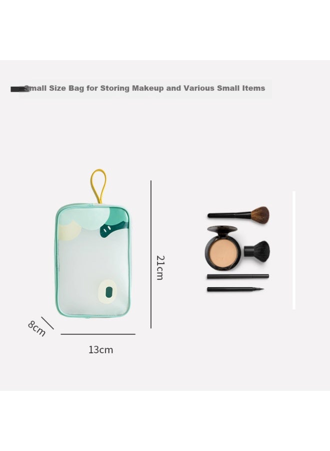 NOLANSEND Nuolansendi Travel Toiletry Bag, Semi-transparent Water-resistant Makeup Bag, Portable Handheld Sports Storage Bag, N561 Small Size - Image 2