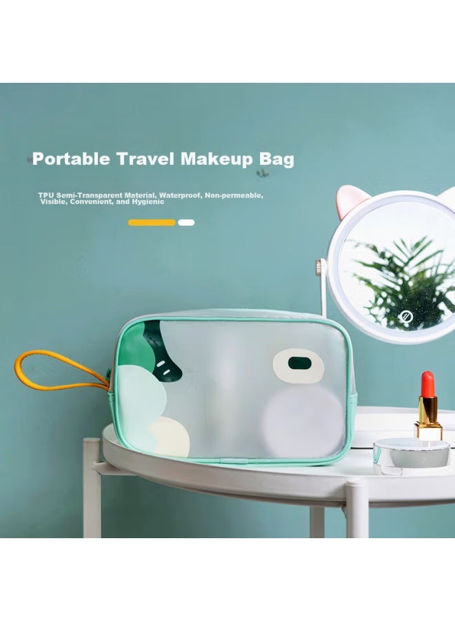 NOLANSEND Nuolansendi Travel Toiletry Bag, Semi-transparent Water-resistant Makeup Bag, Portable Handheld Sports Storage Bag, N561 Small Size - Image 3