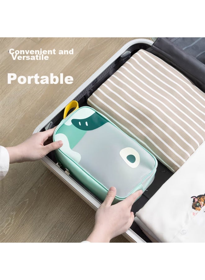 NOLANSEND Nuolansendi Travel Toiletry Bag, Semi-transparent Water-resistant Makeup Bag, Portable Handheld Sports Storage Bag, N561 Small Size - Image 5