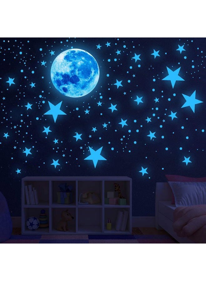 Nouata Glow in The Dark Stars for Ceiling,Glow in The Dark Stars and Moon Wall Decals, 1000 Pcs Ceiling Stars Glow in The Dark Kids Wall Decors, Perfect for Kids Nursery Bedroom Living Room - Image 5