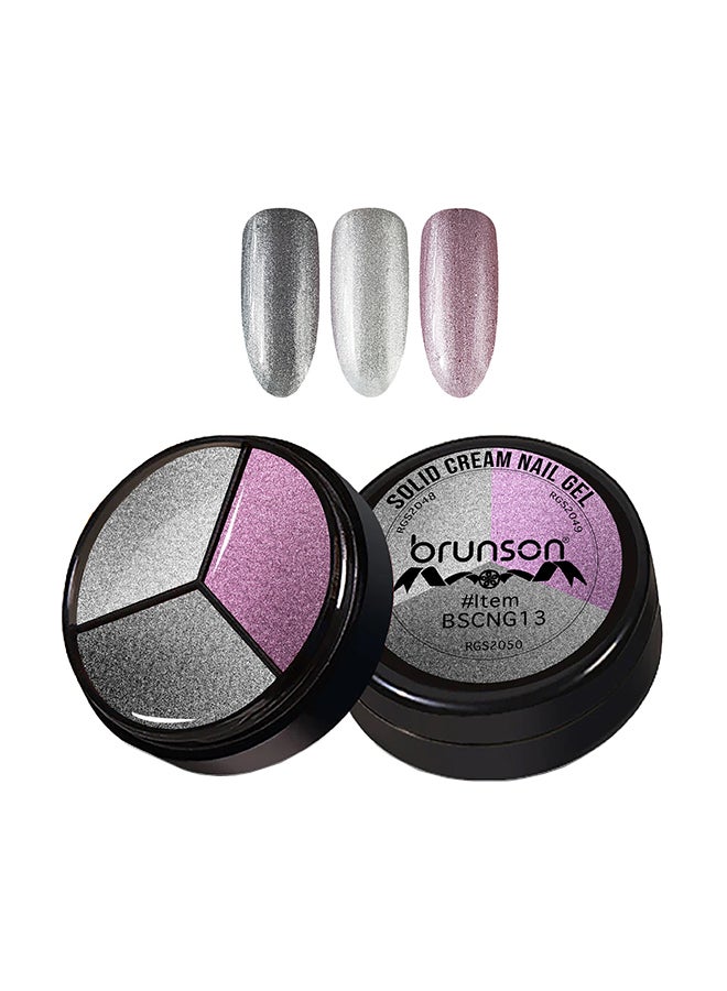 brunson 3 ألوان 3 في 1 طلاء أظافر جل UV كريم طلاء أظافر جل قابل للإزالة لون صلب جل لامع فن الأظافر مانيكير 15 مل BSCNG13