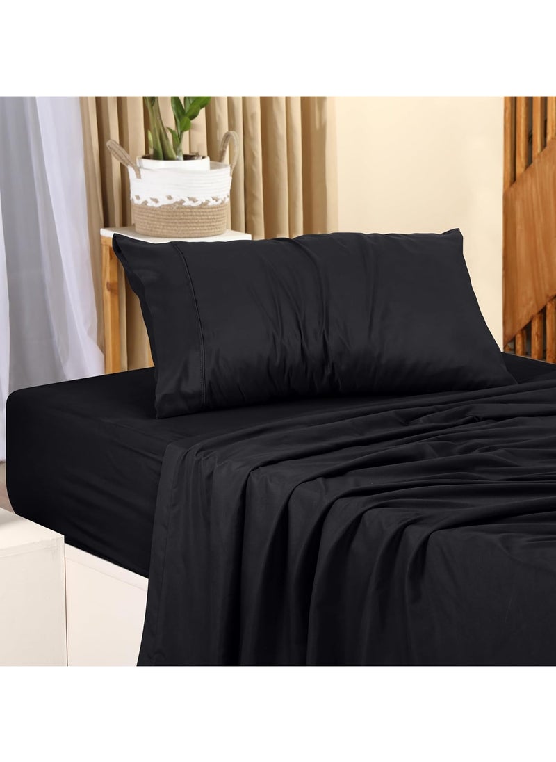 Generic - Single Fitted Sheet Set: Simple and Comfortable Bedding - Image 1