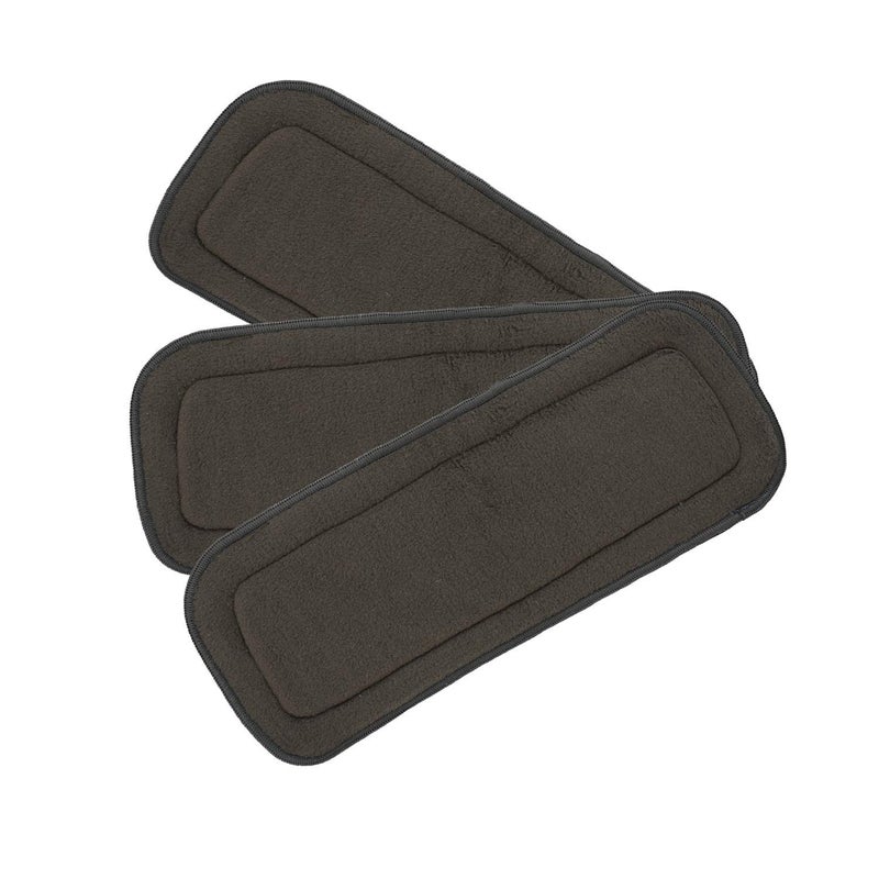 Alya Pack of 3 Bamboo Charcoal Diaper Inserts Liner Pads(5 Layers) Reusable Washable Cotton Diaper Nappy Inserts Natures Cloth Diaper Liner for Baby/Toddler/Infants I Age 0-2 Years (Pack of 3) - Image 1