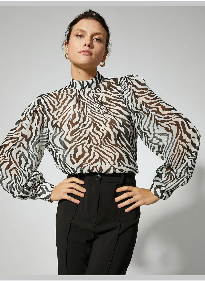 KOTON Zebra Patterned Blouse