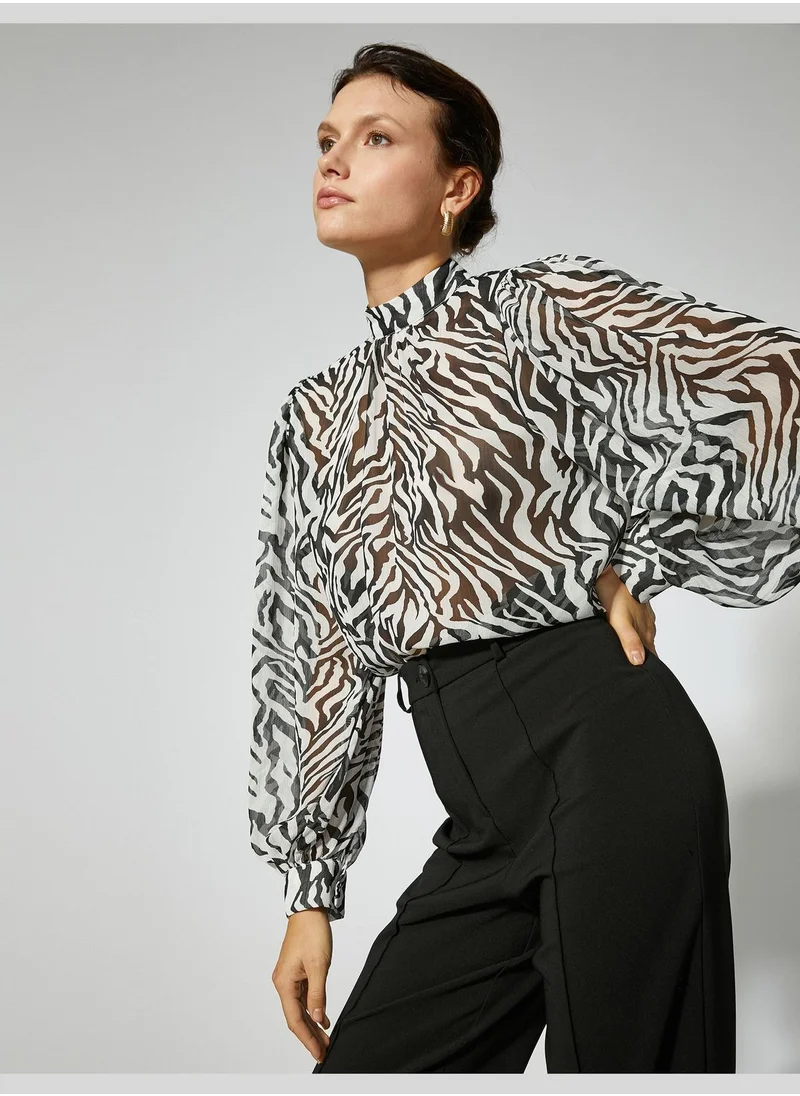 KOTON Zebra Patterned Blouse