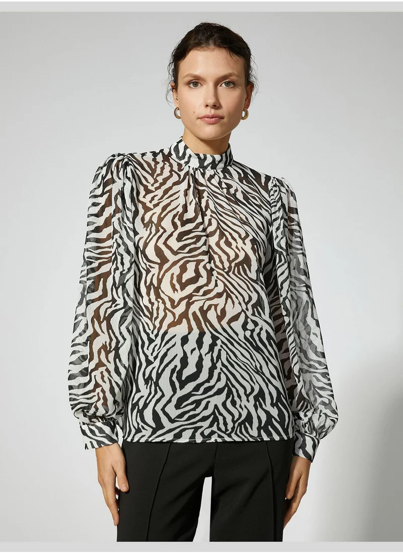 KOTON Zebra Patterned Blouse